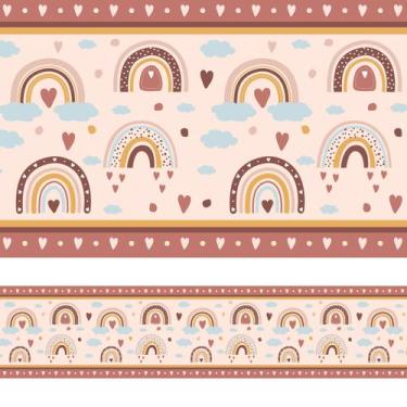 Imagem de Faixa Decorativa Arco-Íris Tons Terrosos 3mx15cm - Quartinhos