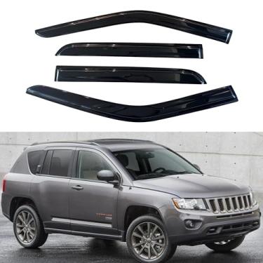 Imagem de Viseira de janela IG para Jeep Compass 2007-2016, protetor de chuva, extra durável, defletor de janela de ventilação lateral, estilo Mugen, 2007 2008 2009 2010 2011 2012 2013 2014 2015 2016