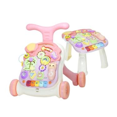 Imagem de Andador Didático e Mesinha Infantil Rayo 2 Em 1 (Rosa)
