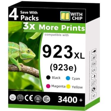 Imagem de Cartuchos de tinta de substituição 923XL 923e 923 para HP Ink 923e hp923 XL para OfficeJet Pro 8135 8130 8139 8138 8122 8120 8124 8125 8130 8132 8134, preto Ciano, magenta, amarelo