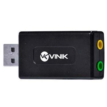 Imagem de Placa de Som Externa USB - Som Virtual 7.1 - Vinik AUSB71