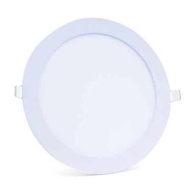 Imagem de Plafon Led Slim 18w Redondo Embutir 6500k Branco Frio Bivolt - Unidade