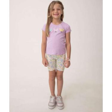 Imagem de Conjunto Infantil Estampa Borboletas Marisa Tam 4 a 10-79023, Lilás, 4