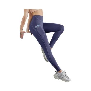 Imagem de Leggings De Yoga Femininas De Cintura Alta Com Controle De Barriga E B