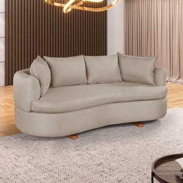 Imagem de Sofa 4 Lugares Veludo M-204 2m Living Estofados Martins Veludo Bege