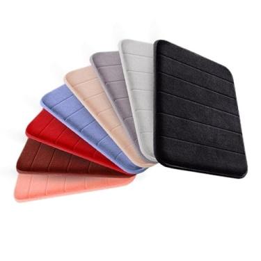 Imagem de Tapete de Banheiro Super Soft Antiderrapante | Absorvente e Secagem Rápida | Conforto Térmico(KIT 2 COR ALEATÓRIA)