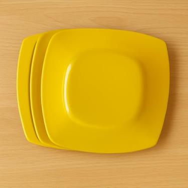 Imagem de Prato Sobremesa Quadrado (Amarelo,5)