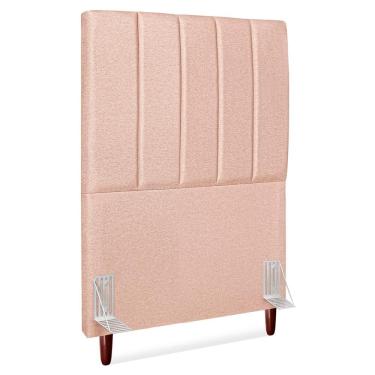 Imagem de Cabeceira Solteiro 100 Cm Com Frame Carla Linho Rose Artte Rose