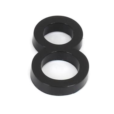 Imagem de NumRealm Números de casa, número de caixa de correio 3D à prova d'água, endereço de porta autoadesivo, jardim, apartamento, hotel, sinalização, preto (8)