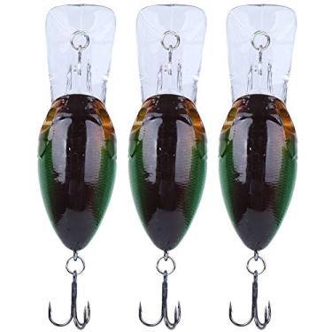 Imagem de 3 PCS Gancho de mergulho profundo Scrapper Isca Simulação artificial Isca realista Equipamento de pesca para pesca em água salgada em água doce Material ABS 50g 1# 2# 3# 4# 5# (2#)