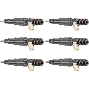 Imagem de 6 peças injetor de combustível 21340611 21371672 20972225 serve para escavadeira Volvo L250H L260H caminhão FH440 FM400 motor D13 D13A 13,0L