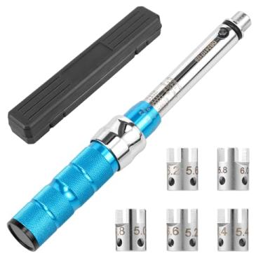 Imagem de MABCIRY Chave de torque de raio, conjunto de chaves de torque de aço 2-10 NM, ferramenta de torque de aperto de raio, chave de torque firme e confiável para a maioria dos carros e motocicletas