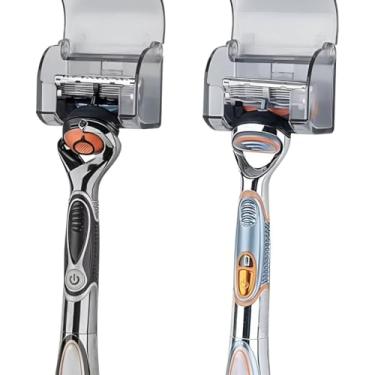 Imagem de 1 Suporte adesivo para Aparelho de barbear, à prova d'água e à prova de poeira, montagem na parede, banheiro gancho, rack, gillette, barbeador, suporte de barbear