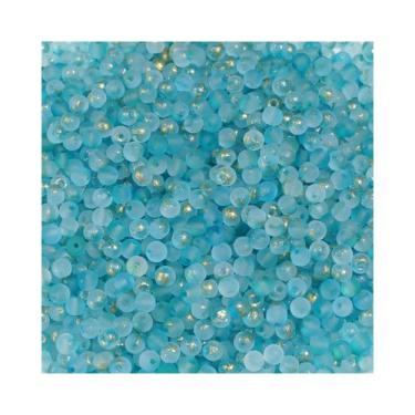 Imagem de Contas De Vidro Fosco Dourado Salpicado De 4mm, 100 Peças Para Joias A