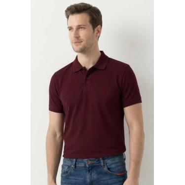 Imagem de Polo Piquet Lisa Premium Polo Wear Vinho, Vinho, GG