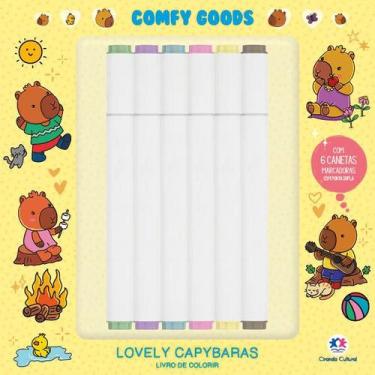 Imagem de Livro - Lovely Capybaras - para colorir