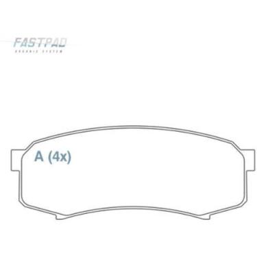 Imagem de Pastilha de Freio Toyota Hilux Sw4 2005 a 2024 WILLTEC FP611