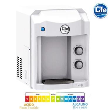 Imagem de Filtro Purificador de Água Alcalina Ionizada com Ozônio Gelada Branco 