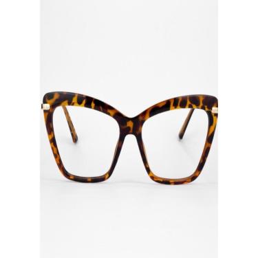 Imagem de Armação De Óculos Para Grau Feminina Gatinho Pétala-Feminino