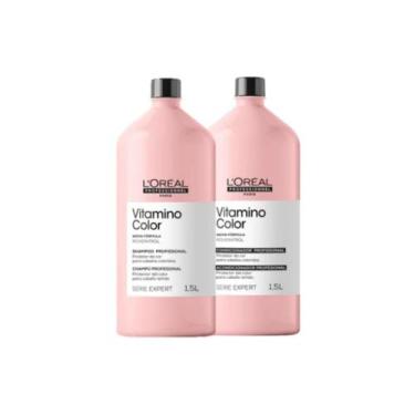 Imagem de Kit Loreal Vitamino Color Resveratrol Shampoo 1500ml Condicionador 150