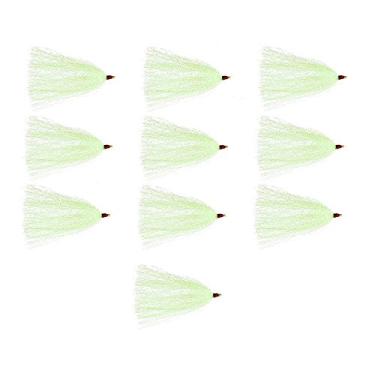 Imagem de Brinquedo de rabo de cavalo da Last Cast Tackle – Pacote com 10 – 5 cores para escolher, Verde