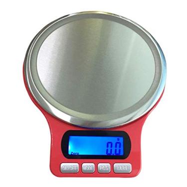 Imagem de mini balança digital portátil multifuncional ultrafina fácil de limpar grande display balança de plataforma eletrônica para bijuterias de cozinha em folha de chá - laranja