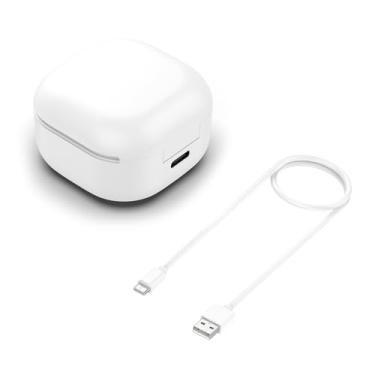 Imagem de NATEFEMIN Caixa de carregamento para fones de ouvido 600 mAh com cabo de carregamento para fones de ouvido Bluetooth Samsung Galaxy Buds FE SM-R400