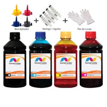 Imagem de Kit 4 Tinta Para HP Ink Tank 116 GT51 GT52 e GT53 250ml Linha Platinum