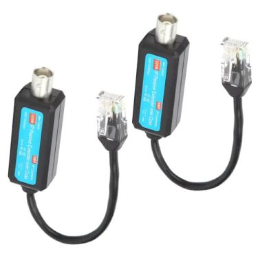 Imagem de Adaptador transmissor coaxial de rede, 1 par de extensor de receptor coaxial de rede IP passiva 1CH para câmera IP NVR