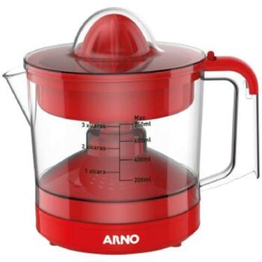 Imagem de Espremedor Frutas ARNO Suco EXPRESS 0,75L - CP32 Vermelho 220 VOLTS