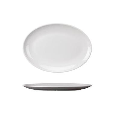 Imagem de Prato oval raso de hotel, pastelaria e cantina de frutas - 38014 branco