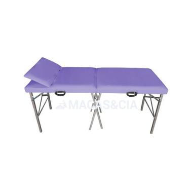 Imagem de Maca Portátil Cabeceira Reclinável 200kg 65cm Largura 10 Cores - BEST 