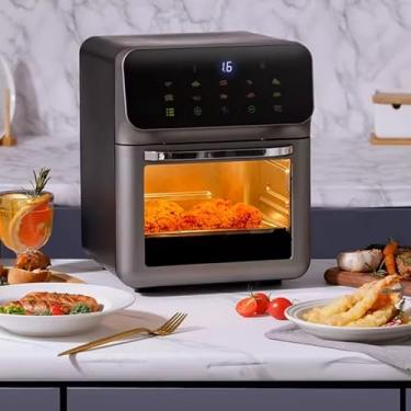 Imagem de LCK COMÉRCIO E IMPORTAÇÃO Fritadeira Sem Óleo Air Fryer 10l Lck Cor Preto 220v，LCK -KQZG-A2，1500w