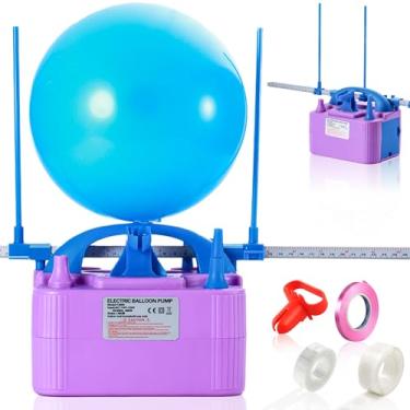 Imagem de Party Zealot Inflador de balão elétrico com bico duplo com bomba de ar de tamanho de balão Plugue padrão dos EUA para arco de balão, suporte de coluna e decoração de balão