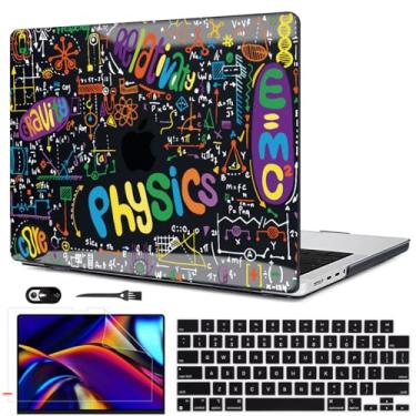 Imagem de LCMOCICO Compatível com MacBook Pro 14 polegadas 2024 2023 2022 2021 versão M4 A3112 A3185 A3401 M3 A2918 A2992 M2 A2779 M1 A2442 Pro/Max Chip, padrão plástico rígido Capa, físico-químico ry