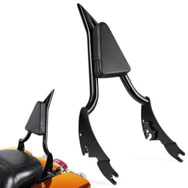 Imagem de PBYMT 71.1 cm Passenger Sissy Bar Encosto, Encosto Traseiro de Liberação Rápida Sissy Bar Compatível com Harley Davidson Touring Road King Electra Glide Road Glide Street Glide 2009-2024, Preto