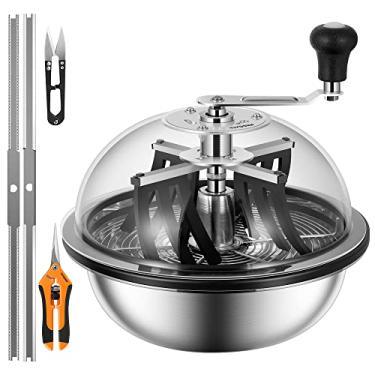 Imagem de VIVOSUN Aparador De Folhas 13" - Domo Visibilidade Transparente, Lâminas Afiadas Aço Inoxidável Para Corte Giratório E Caixa Engrenagens Metal Sólido, Podador Manual Incluído (Versão Atualizada)