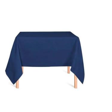 Imagem de Toalha de Mesa Quadrada Oxford 1,00 x 1,00 Admirare, Azul Marinho
