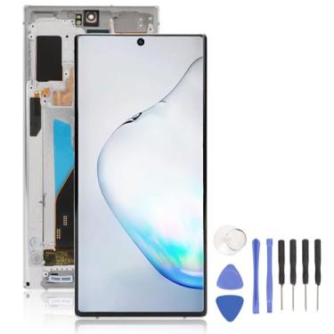Imagem de Tela digitalizadora para Galaxy Note 10 Plus, tela LCD sensível ao toque de substituição para Galaxy Note10+, N975, N975U, N975F, N975W, 6,8 polegadas (prata)