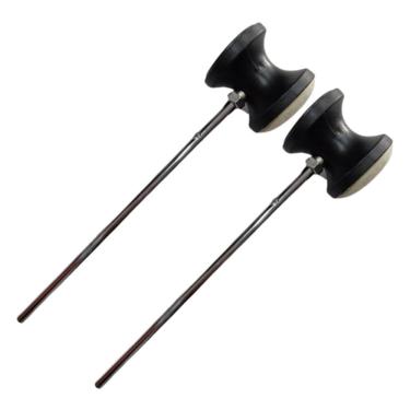 Imagem de Kit 2 Batedor Pedal Bumbo 1.2 Dupla Face Feltro/Abs Spanking