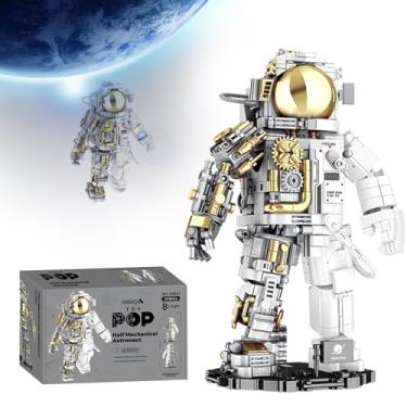 Imagem de GoolRC Space Astronaut Building Block Set, 1078 Pcs Half Mechanical Astronaut Building Kit with Display Stand, Educational STEM Toys Spaceman Building Kits Gifts for Teen Boys Girls Kids