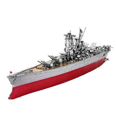 Imagem de Piececool 3D Metal Puzzle Military Watercraft Model Kits, Yamato Battleship Metal Model Building Kit for Adults, Brain Teaser DIY Hobbies for Men, for Teens Boys, 245 Pcs