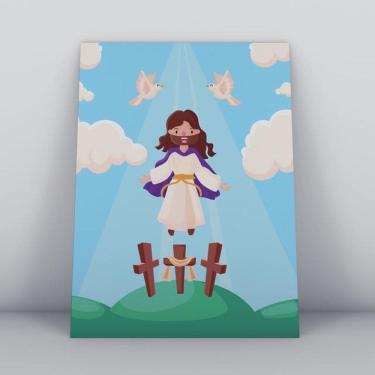 Imagem de Quadros TAC Religião Cristã 015 - 20x30cm - MDF - Colorido