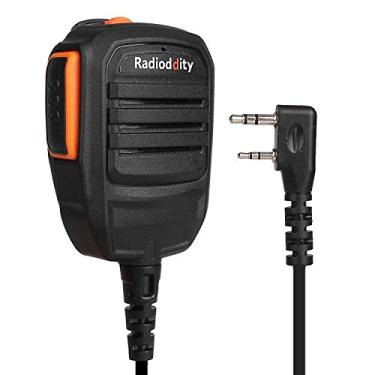 Imagem de Radioddity Microfone de alto-falante remoto RS22 com som claro, compatível com Baofeng UV-5R UV-5RX3 BF-888S BF-F8HP H-777 Radioddity GM-30 GA-2S GA-510 TYT Kenwood Walkie Talkie de rádio bidirecional