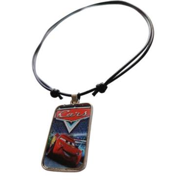 Imagem de Colar Infantil Ajustável Mcqueen Relâmpago Ajuste 80cm - Perfeição