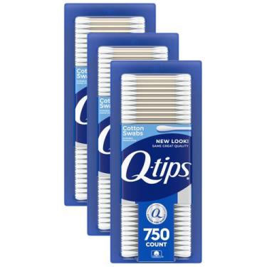 Imagem de Cotonetes de algodão e cotonetes para higiene e beleza 750 unidades x3