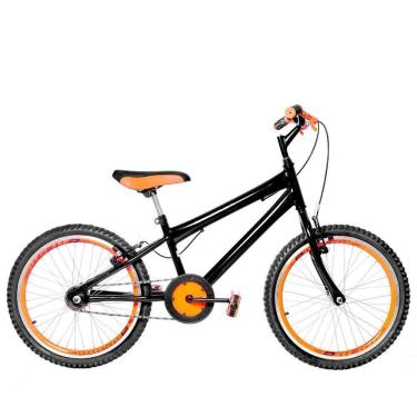 Imagem de Bicicleta Infantil Masculina Aro 20 Aero Preta e Laranja