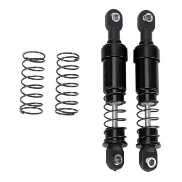 Imagem de Alomejor RC Traseiro Dianteiro de 4 Embalagem, Choque de Alumínio de Liga Ajustável de óleo 108004 108mm para 1/10 de Amortecedores de Carros RC (BLACK)