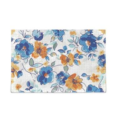 Imagem de WELLDAY Quebra-cabeça aquarela flores laranja 1000 peças grande jogo de arte para adultos adolescentes