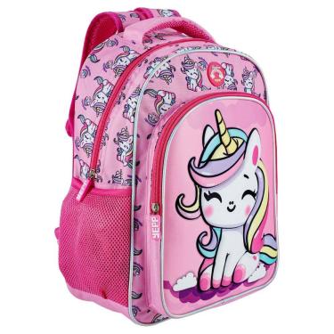 Imagem de Mochila Unicórnio Escolar Infantil Juvenil Para Meninas